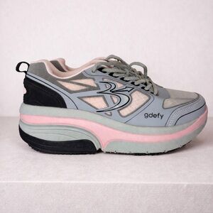 Gravity Defyer GDEFY Athletic Sneakers Womens Size 10 Gray Pink Walking Shoes